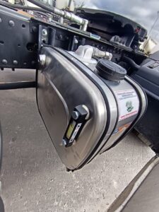 60 literes alumínium olajtartály